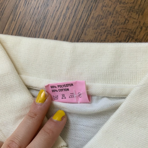 UNITED FEATURE SYNDICATE Snoopy Cream Polo Short Sleeve Men’s Size Medium NEW - Picture 9 of 12